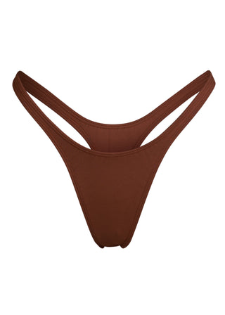 NOLITA THONG Bikini Bottom - Skinny Dip Brown