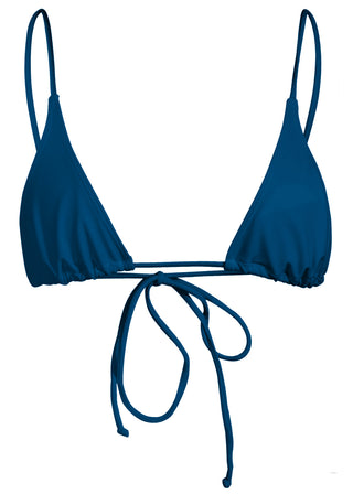 SACRED TIE BACK TASSEL BIKINI TOP - Rogue Teal